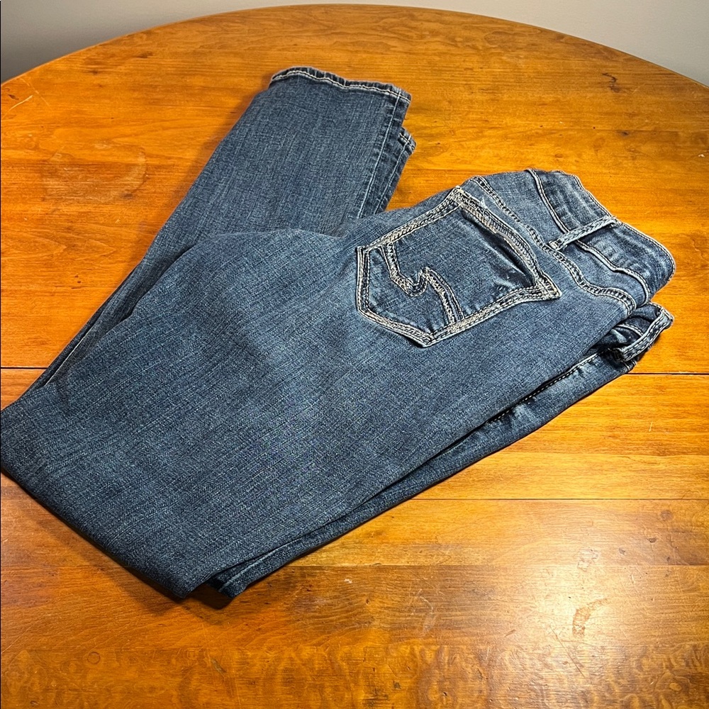 Silver Jeans Blue Girlfriend Jeans 34 W 29 L
